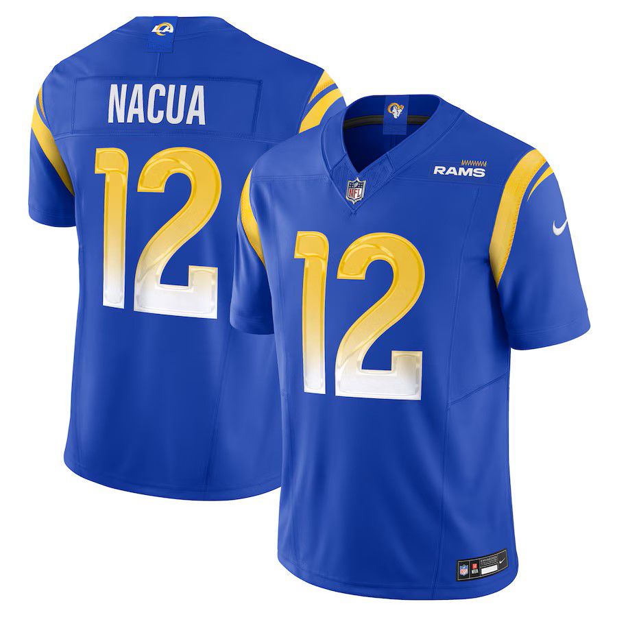 Men Los Angeles Rams #12 Puka Nacua Royal Nike 2025 Vapor F.U.S.E. Limited Player NFL Jersey->los angeles rams->NFL Jersey